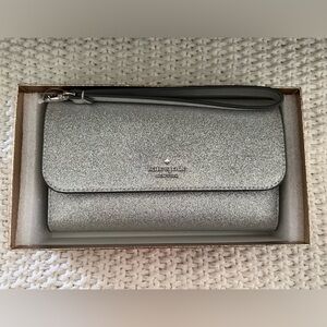 Kate Spade Boxed Medium Glitter Flap Phone Wristlet